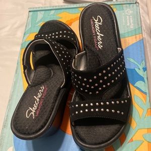 Sketchers Memory foam wedge Sandals.